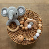 SIMNEO - Baby Geschenk Set | Holz & Wolle